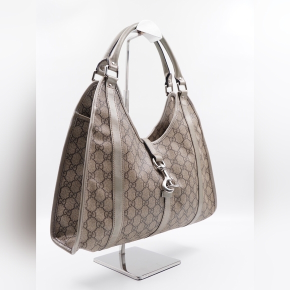 BW58 ❤️ GUCCI GG Plus Monogram Jackie Hobo Bag - Picture 4 of 11